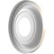 Ekena Millwork Traditional PVC Medallion (Canopies up to 5 1/2"), 10"OD x 3 1/2"ID x 1 1/8"P, Metallic Mist CMP10TREPE - alternate 5